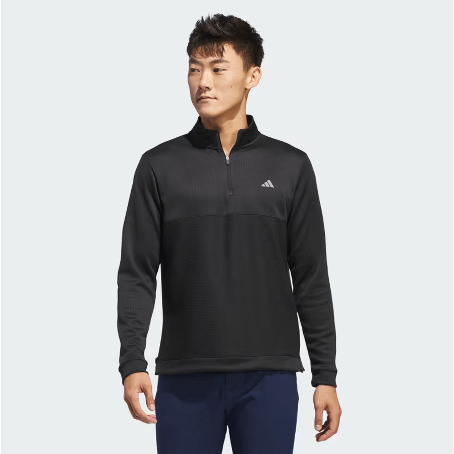 $47 Adidas Ultimate365 Textured Quarter-Zip Top