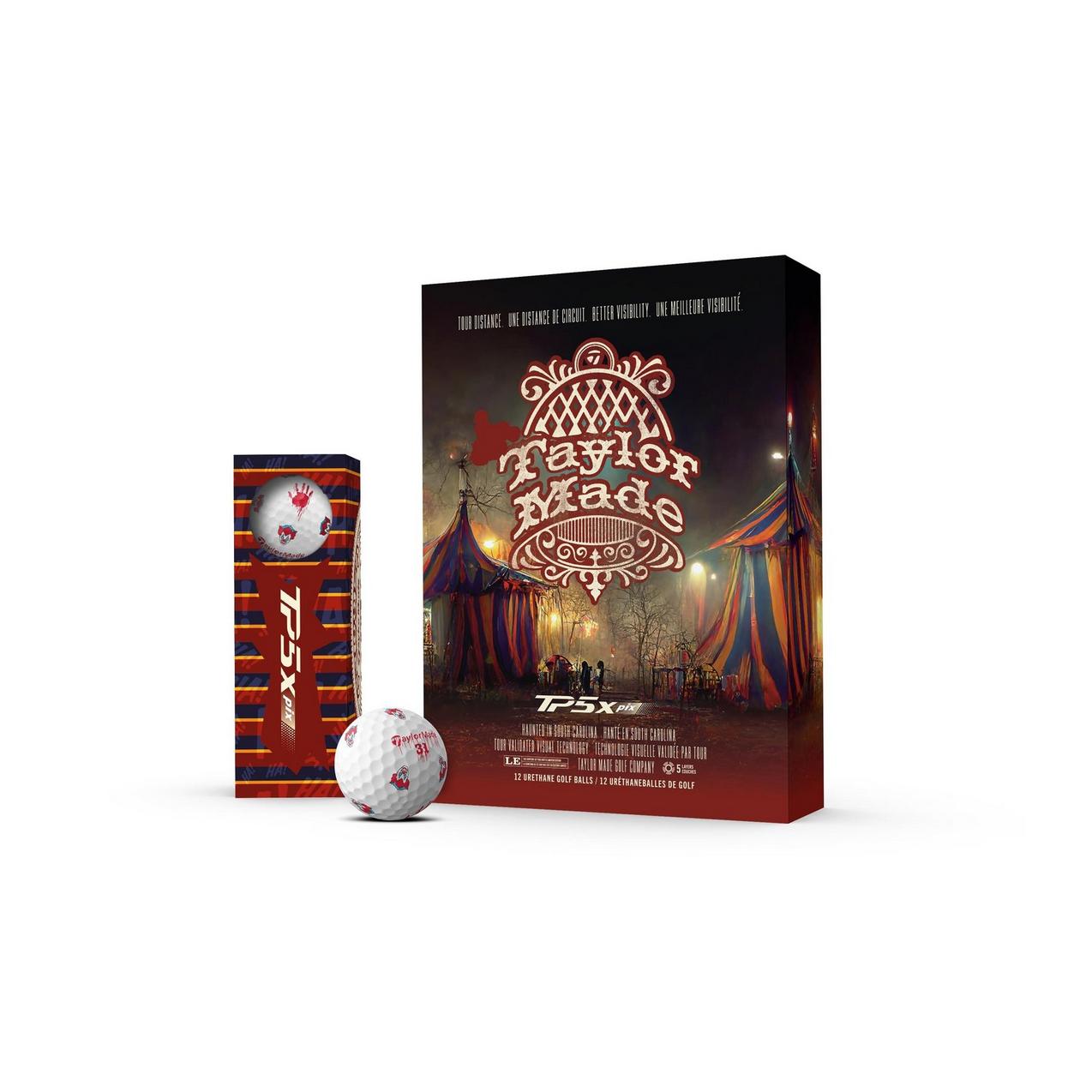LIMITED EDITION TaylorMade TP5X Pix Golf Balls – Nightmare Circus