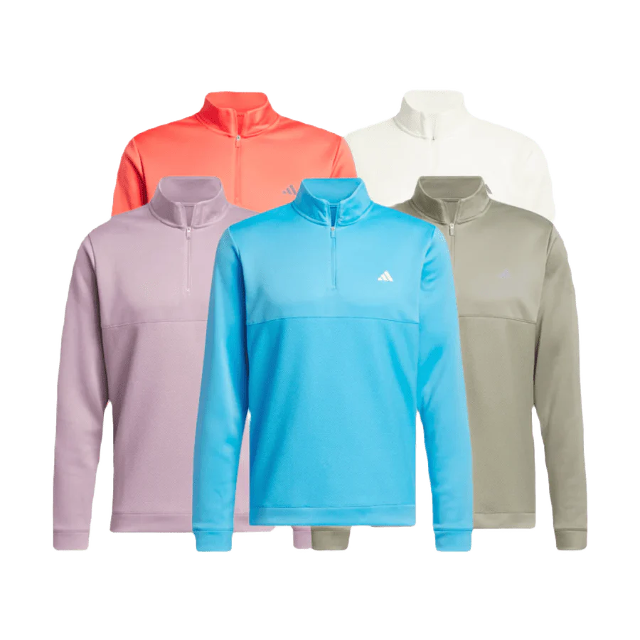 C$50 Adidas Ultimate365 Textured Quarter-Zip Top