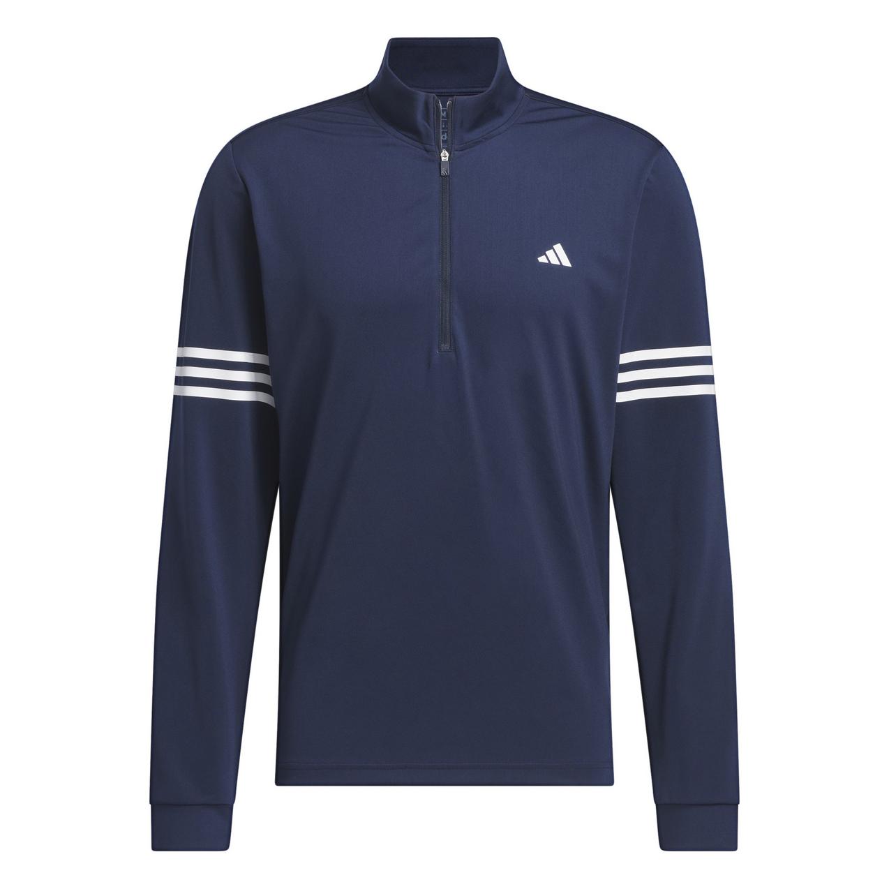 $60 Adidas Men’s 3 Stripe 1/4 Zip Sweater