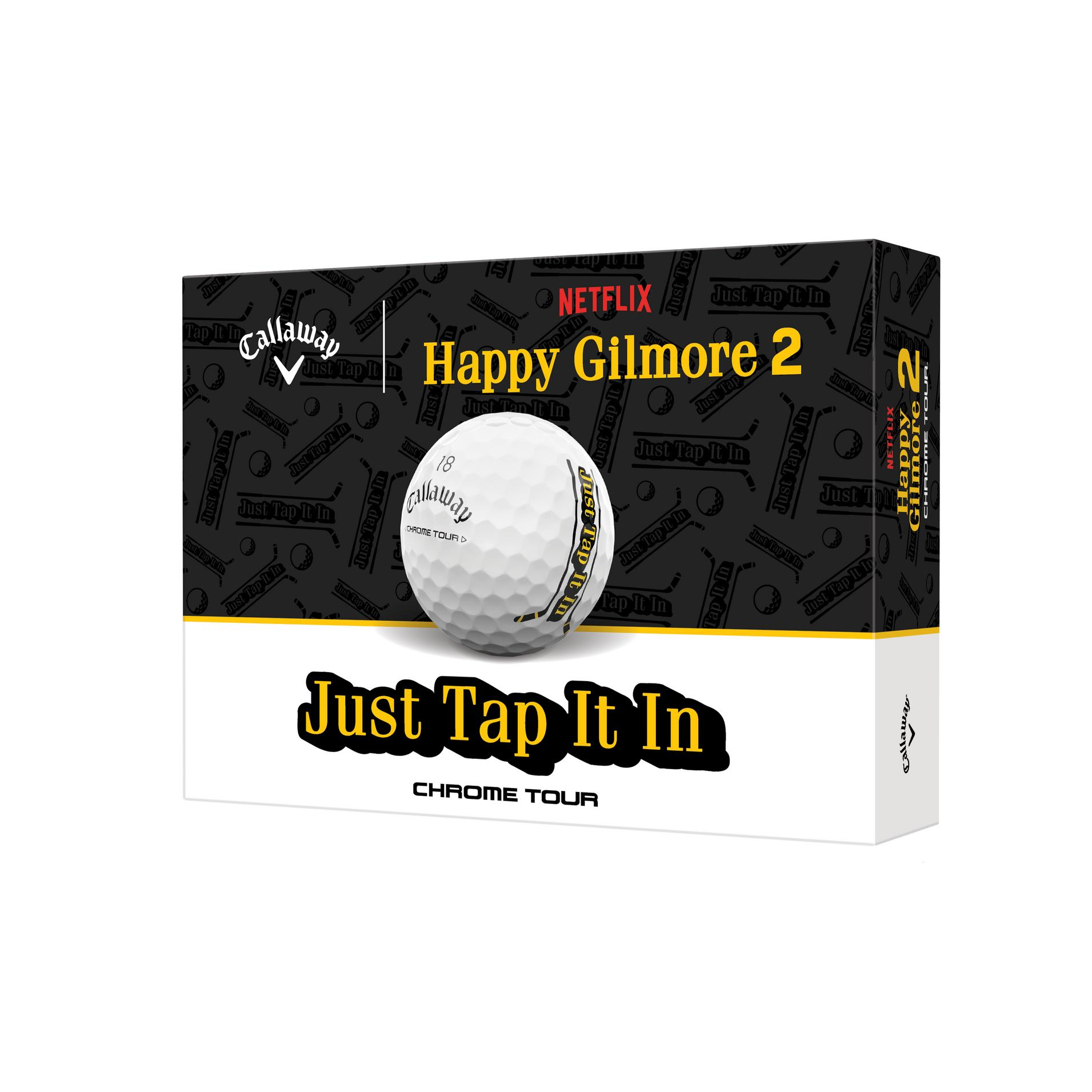 C$110 Callaway Limited Edition ‘Happy Gilmore 2 – Just Tap It In’ Chrome Tour Golf Balls
