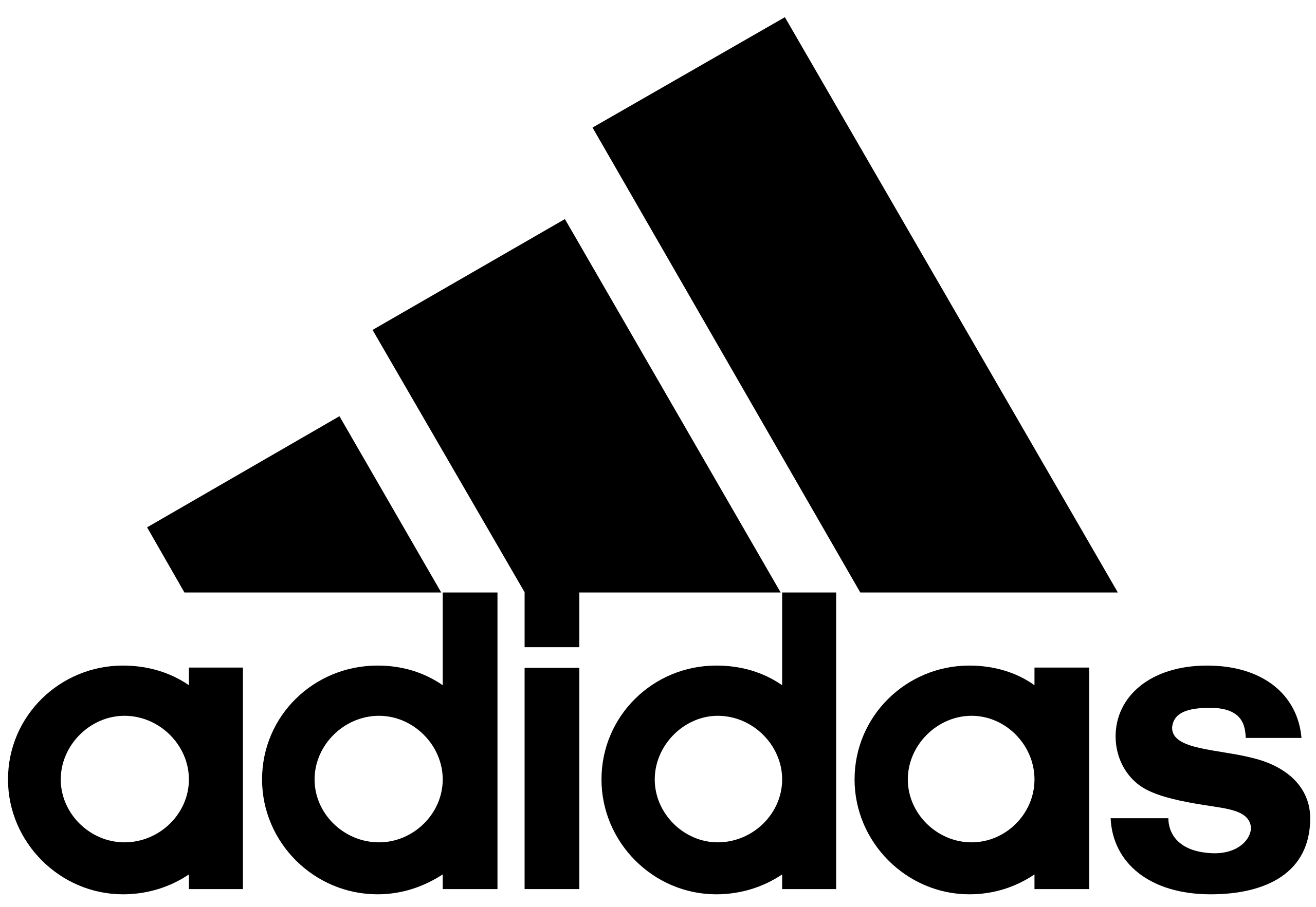 Black adidas logo