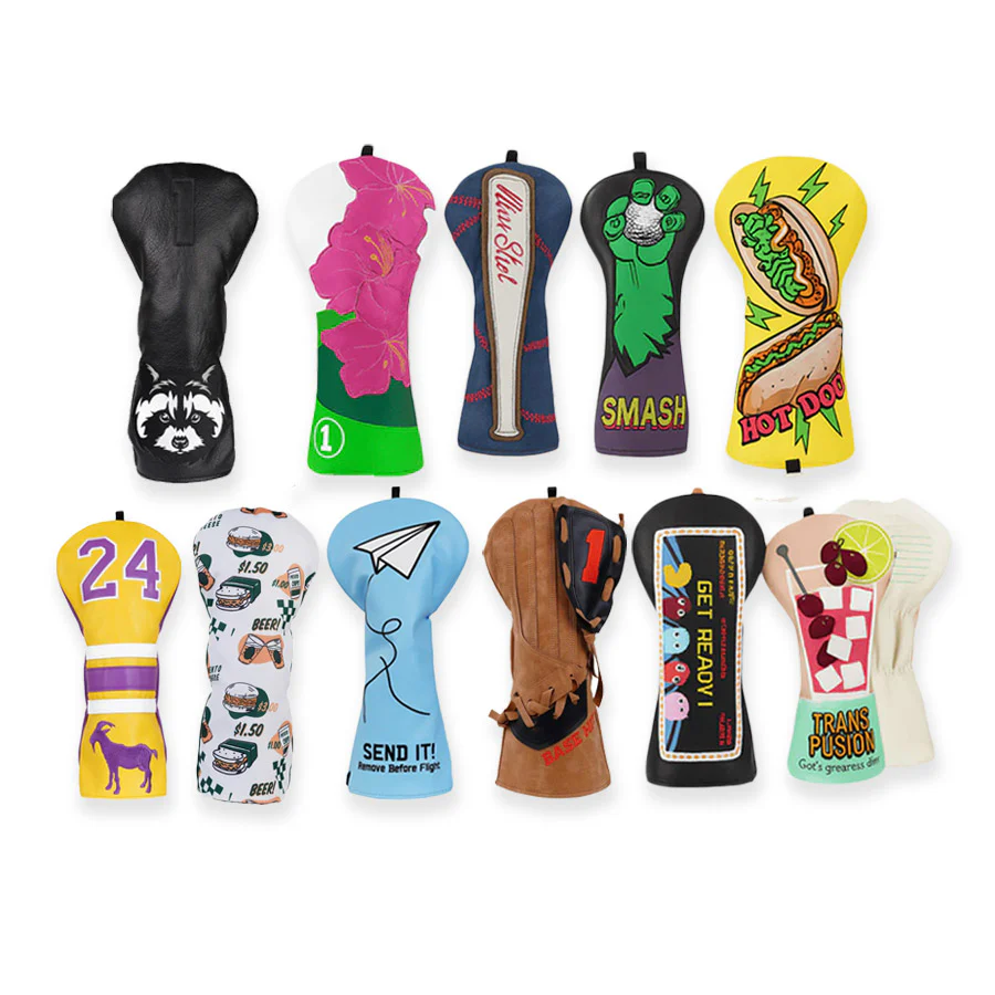 C$30 Premium Novelty Leather Driver Headcovers