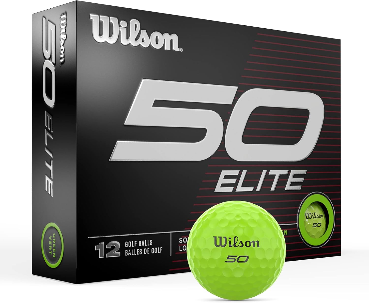 $28 for One Dozen Wilson Fifty Elite Golf Balls (Brand New)