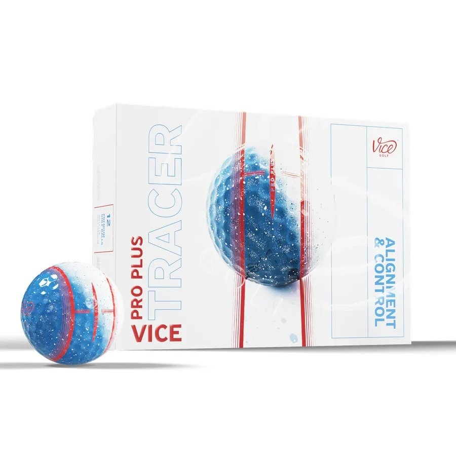 $55 for One Dozen Vice Pro Plus Tracer Golf Balls (Brand New)