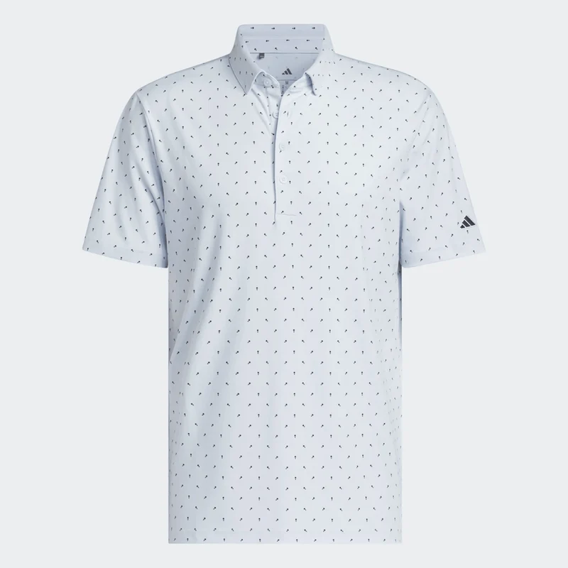 $50 Adidas Ultimate365+ Micro Print Polo Shirt