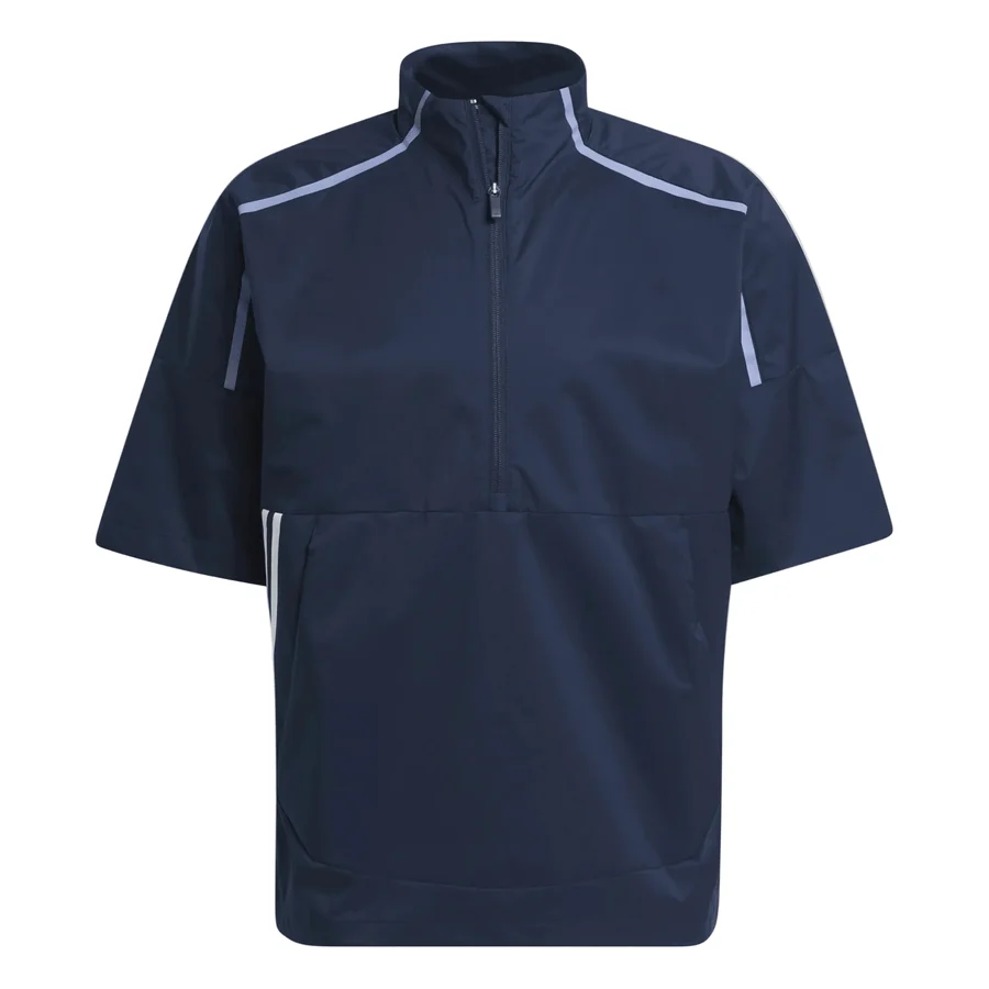 $70 Adidas Core Provisional Short-Sleeve Half-Zip Jacket